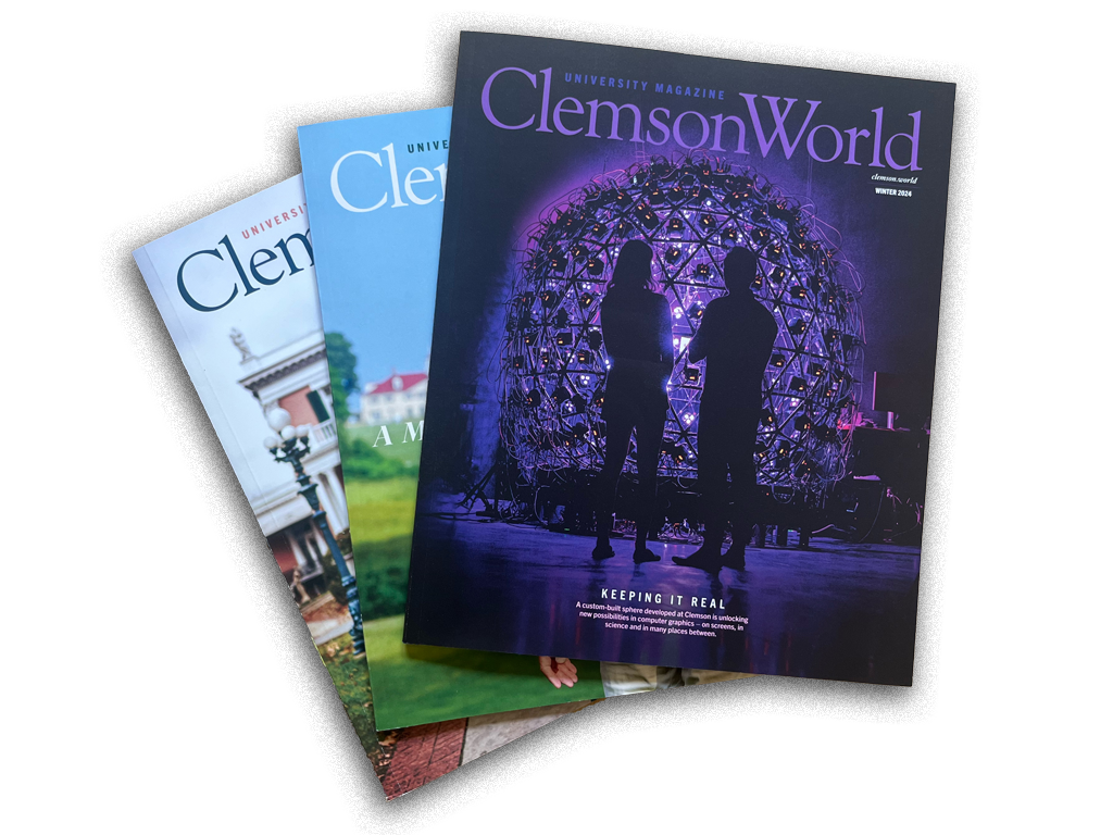 image of clemson world magazines