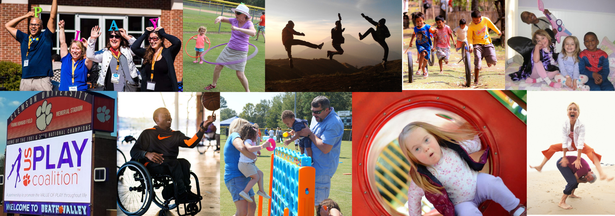 US Play Co - Collage of Event Photos with Adults and Children